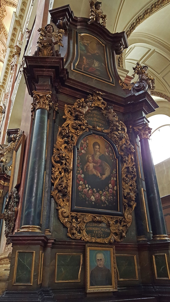 Side Altar - Madonna, Child and Flowers